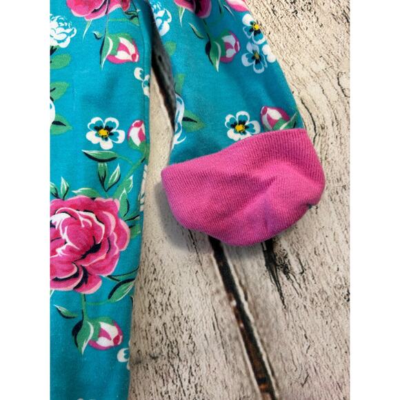 WONDER NATION Girl’s Floral Sleep n Play One Piece / Size: 0-3 Months - Picture 4 of 4